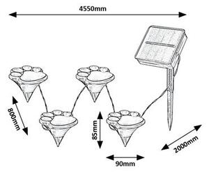 Rabalux WIGRY LED solární lampa 77001