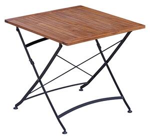 Sunfun Moni Balkonový stůl sklopný, 75 × 75 × 75 cm, dřevo z akácie, ocel