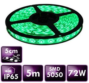 ECOLIGHT LED pásek - SMD 5050 - 5m - 60LED/m - 14,4W/m - IP65 - zelený