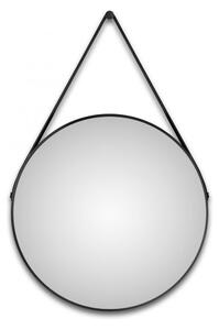 Silver Zrcadlo v rámu Coiffeur, ø 50 cm, černé