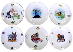 Porcelánový jídelní talíř THUN 21cm krtek MIX motivů