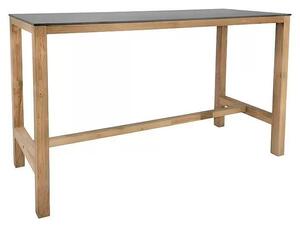 Sunfun Zoe Zahradní stůl barový, 200 × 50 × 110 cm, teakové dřevo, keramika