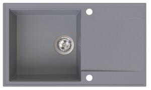 Sink Quality Sink55, kuchyňský granitový dřez 780x460x215 mm, šedá, SKQ-SINK.D.1KDOL