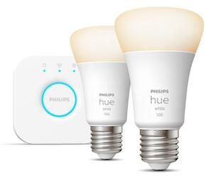 Hue sada Bridge + 2x HUE White žárovka LED E27 A60 10W 1100lm 2700K IP20