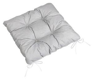 BELLATEX Sedák Adéla prošívaný Šedá,Bílá 40x40 cm