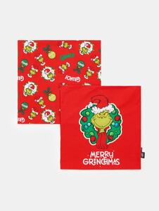 Sinsay - Povlak na polštář Grinch - červená