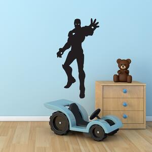 Samolepka na zeď - Létající Iron Man (32x60 cm)