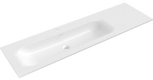 Mexen Vela, umyvadlo na zapuštění 161 x 46,5 cm, levé, bílá lesklá, 25231600L