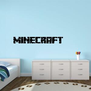 Samolepka na zeď - Minecraft nápis 2 (95x13 cm)