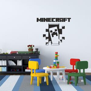 Samolepka na zeď - Minecraft strašidlo (60x48 cm)