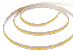 SOLIGHT COB LED pásek, sada s adaptérem, vypínač, 5m, 8W/m, 800lm/m, studená bílá