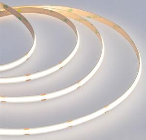 SOLIGHT COB LED pásek, sada s adaptérem, vypínač, 5m, 8W/m, 800lm/m, studená bílá