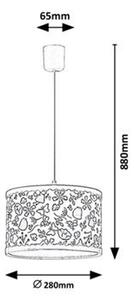 Rabalux HANKA dětské závěsné svítidlo E27/40W/230V, růžová barva