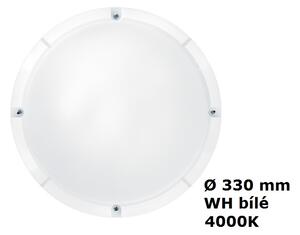 LARA LED 330 2000 840 WH LED svítidlo kruhové přisazené s IP65 bílé 19W 4000K 2000lm