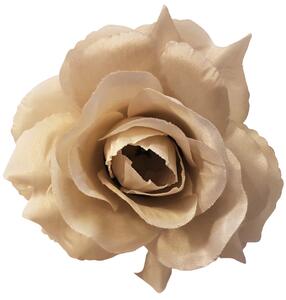 Růže hlava květu O 10cm krémová umělá