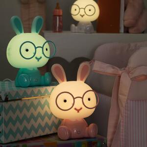 LED stolní lampa Bunny do dětského pokoje, růžová