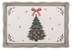 Béžový plastový podnos Traditional Christmas Harmony – 31x22x2 cm_6
