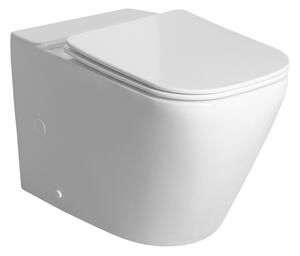 Sapho Sapho, IMALA WC kombi mísa, Vortex Rimless, 61x35, 5cm, spodní/zadní odpad, bílá, PC107-111