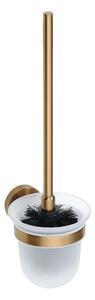Sapho Sapho, X-ROUND COPPER WC kartáč závěsný, mléčné sklo, měď mat, XR303PG