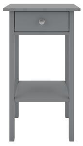 Vysoký šedý noční stolek se zásuvkou Stockholm 001