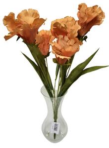 Iris kytice umělá 60cm hnědá