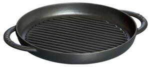 Litinový grill kulatý černá - Staub