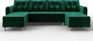 Rohová sedačka ve tvaru U Palermo (zelená) (L). 1025659