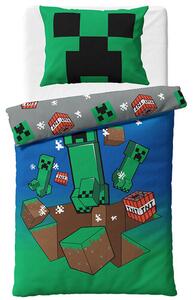 Dětské povlečení Minecraft Creeper Explode, 140 x 200 cm, 70 x 90 cm