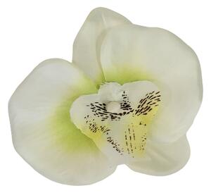 Orchidea hlava květu 10cm x 8cm krémová umělá - cena je za balení 24ks