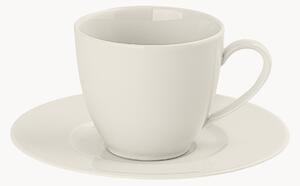 Sada porcelánových hrnků s podšálky Modern, 6 dílů
