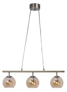 Cottex T2493AA - Lustr na lanku CAPELLA 3xE14/40W/230V kouřová/hnědá