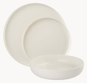 Sada porcelánových talířů Flow, pro 6 osob, 18 dílů