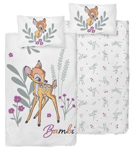 Dětské povlečení do postýlky Bambi Květinový Svět, 100 x 135 cm, 40 x 60cm
