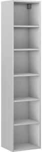 Mexen Box-A, vysoká koupelnová skříňka 35x44,2x160 cm, šedá matná, 91AX1-1600-300-1-62