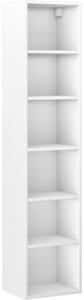 Mexen Box-A, vysoká koupelnová skříňka 35x44,2x160 cm, bílá matná, 91AX1-1600-300-1-01
