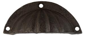 Hnědé kovové madlo – 10x3x4 cm