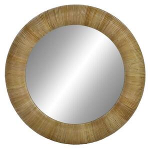 Pomax Imaginar, zrcadlo, přírodní materiál, průměr 80 cm, šířka 6 cm
