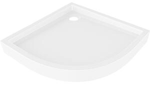Mexen Flow+ čtvrtkruhová sprchová vanička 80 x 80 cm, bílá lesklá, 46Q108080H