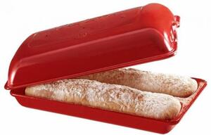 Forma na pečení 2 ks tradičního středomořského chleba- ciabatty, granátová 345502