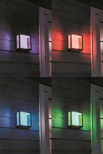 PHILIPS HUE Venkovní LED chytré svítidlo HUE IMPRESS s funkcí RGB, 2x8W, teplá bílá-studená bílá, černé, IP44 1743030P7