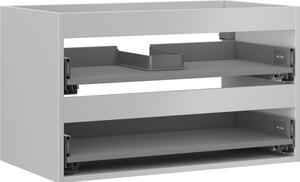 Mexen Box-A, závěsná skříňka 80 cm, 2 zásuvky, matná šedá, 91AX0-0800-470-2-62