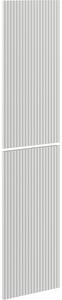 Mexen Mexen, Rýhované čelo pro korpus koupelnové skříňky 35 x 80 cm (2 ks), matná šedá, 91A21-1600-300-2-62