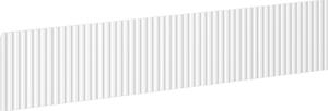 Mexen Mexen, Rýhované čelo pro korpus koupelnové skříňky 80 x 20 cm, bílá matná, 91A20-0800-235-1-01
