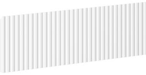 Mexen Mexen, Rýhované čelo pro korpus koupelnové skříňky 50 x 20 cm, bílá matná, 91A20-0500-235-1-01