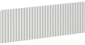 Mexen Mexen, Rýhované čelo pro korpus koupelnové skříňky 60 x 20 cm, matná šedá, 91A20-0600-235-1-62