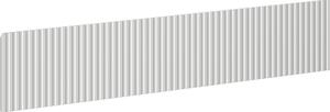 Mexen Mexen, Rýhované čelo pro korpus koupelnové skříňky 80 x 20 cm, matná šedá, 91A20-0800-235-1-62