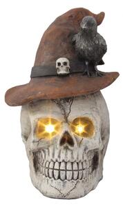 Bílá plastová halloweenská dekorace_15