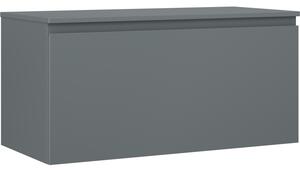 Mexen Orio, koupelnová skříňka 100 cm s horní částí, 1 zásuvka, grafitová matná, 91A10-10047-1-BFC66