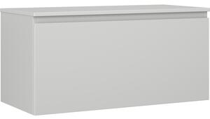 Mexen Orio, koupelnová skříňka 100 cm s horní částí, 1 zásuvka, šedá matná, 91A10-10047-1-BFC62