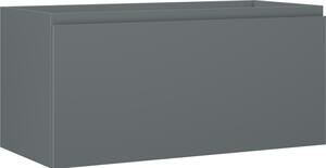 Mexen Orio, koupelnová skříňka 100 cm, 1 zásuvka, grafitová matná, 91A10-10047-1-BF66